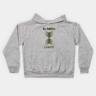 Blinding Lights, green Kids Hoodie